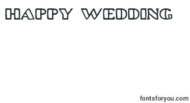 Platinum font – happy Wedding Day Fonts
